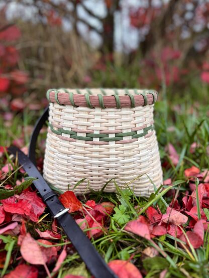 Basketry: Foraging Basket with Leather Strap - Image 6
