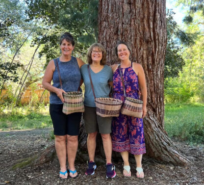 Basketry: Foraging Basket with Leather Strap