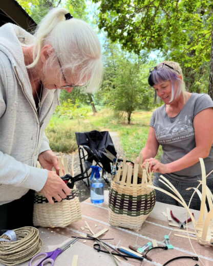 Basketry: Foraging Basket with Leather Strap - Image 4