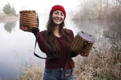 Basketry: Foraging Basket with Leather Strap - Image 8