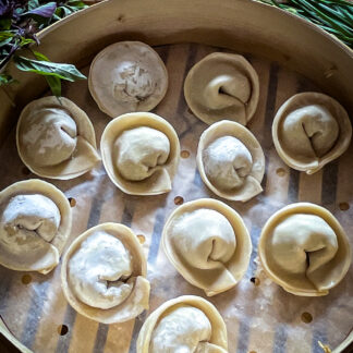 Chinese-Style Dumplings with Chocolate Coconut Pot de Crème