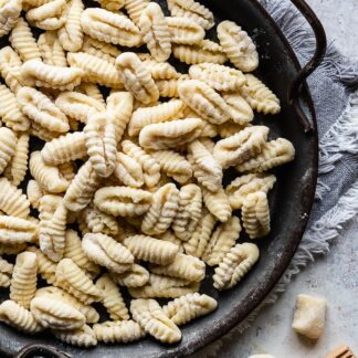 Handcrafted Cavatelli Pasta with Creamy Mushroom Sauce + Tiramisu